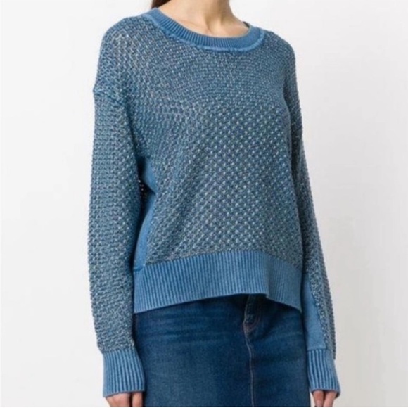 Rag & Bone Kyra Crewneck Metallic Knit
Pullover Indigo Blue - Picture 2 of 11